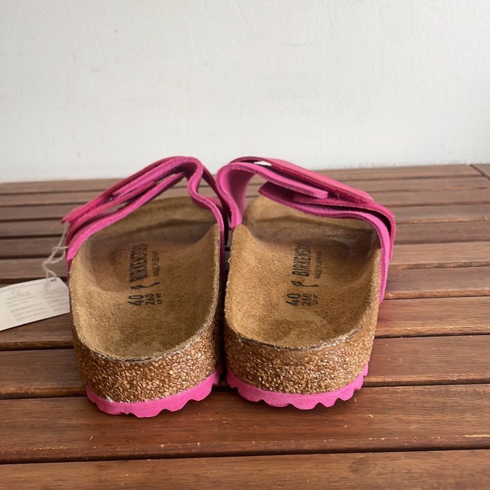 Birkenstock Oita Suede Leather Sandal Fuchsia Tulip EU40/US Women Size 9 - Picture 9 of 14